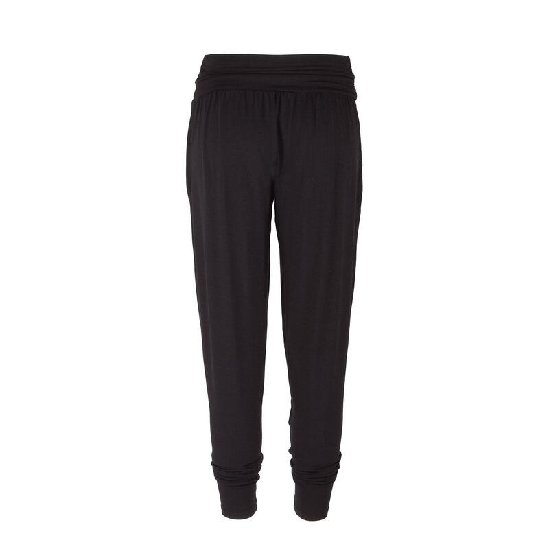 Yamadhi Loose Pants, bequeme Yogahose, Modal, Schwarz