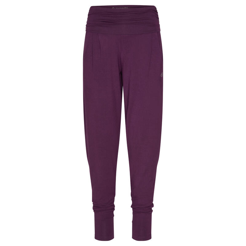 Yamadhi Loose Pants, bequeme Yogahose, Modal, deep purple (Blackberry Wine)