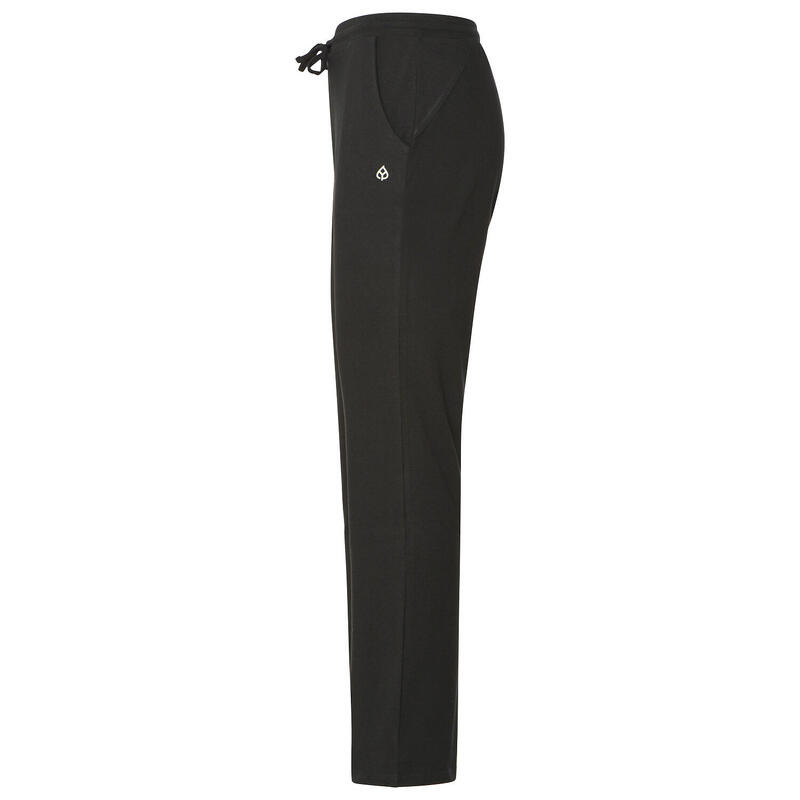 Yamadhi Herren Yogahose Straight Cut, Bio-Baumwolle, Schwarz