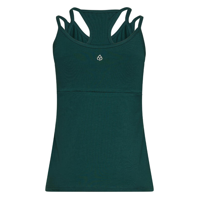 Yamadhi Yoga Racerback Top, dunkelgrün