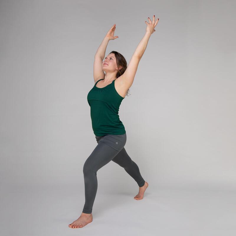 Yamadhi Yoga Racerback Top, dunkelgrün