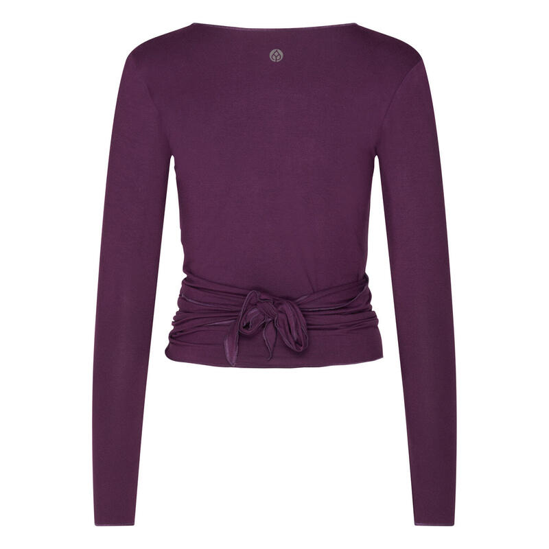 Yamadhi Yoga Wickeljacke, Modal, deep purple (Blackberry Wine)