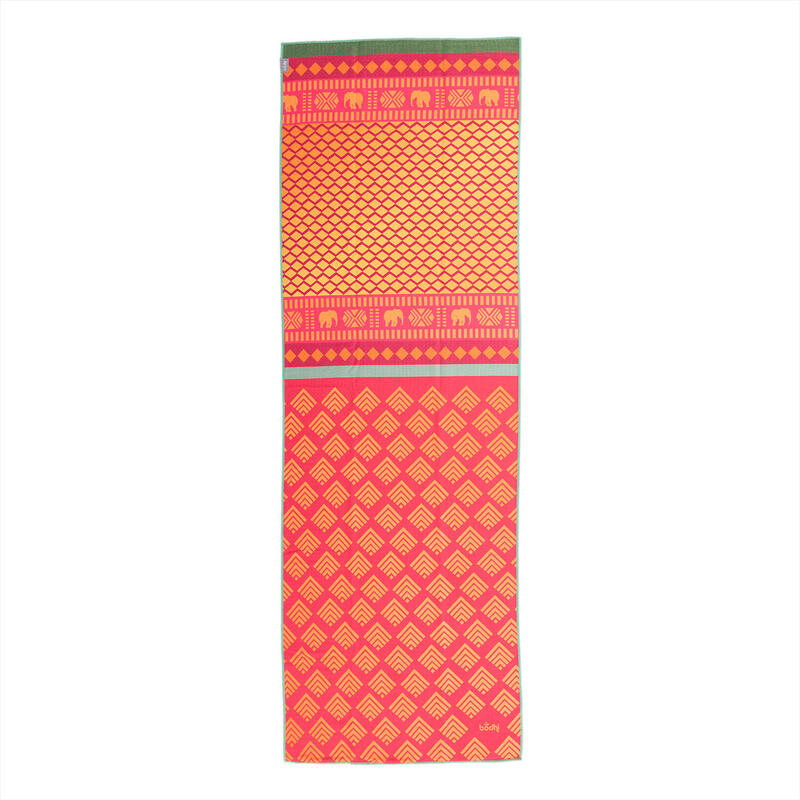 GRIP² Yoga Towel Art Collection, Safari Sari, rot-gelb