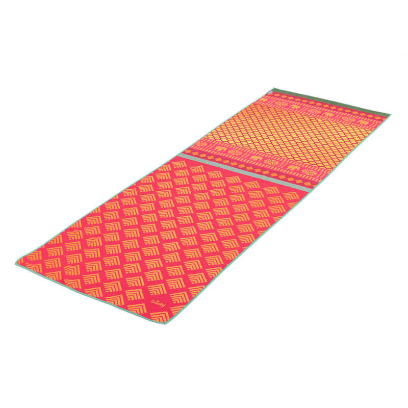 GRIP² Yoga Towel Art Collection, Safari Sari, rot-gelb