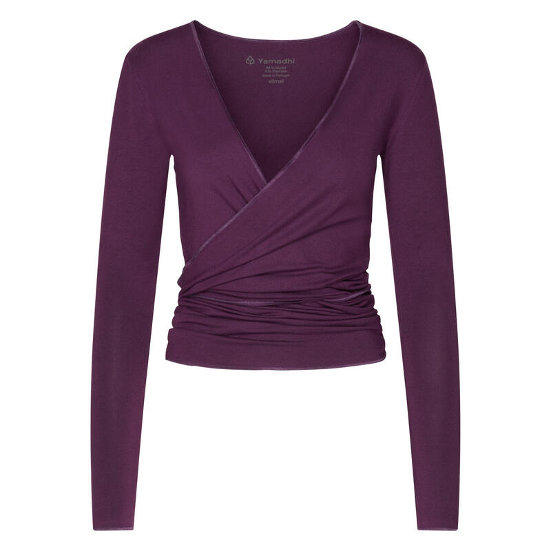 Yamadhi Yoga Wickeljacke, Modal, deep purple (Blackberry Wine)