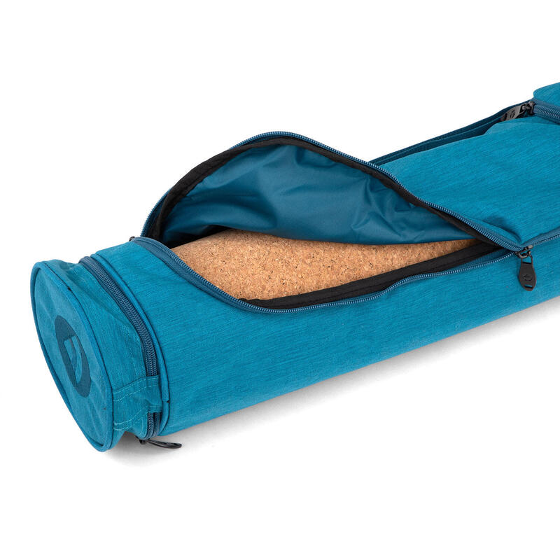 Yogamatten Tasche Asana Bag 60 petrol meliert, Polyester/Polyamide bestickt