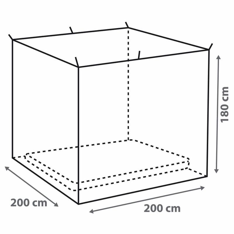 Box Moskito Netz Doppel Bett Reise Mücken Fliegen Insekten Schutz 2x2m