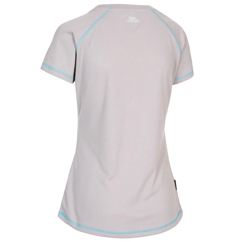 Camiseta deportiva Viktoria para chica mujer Platino