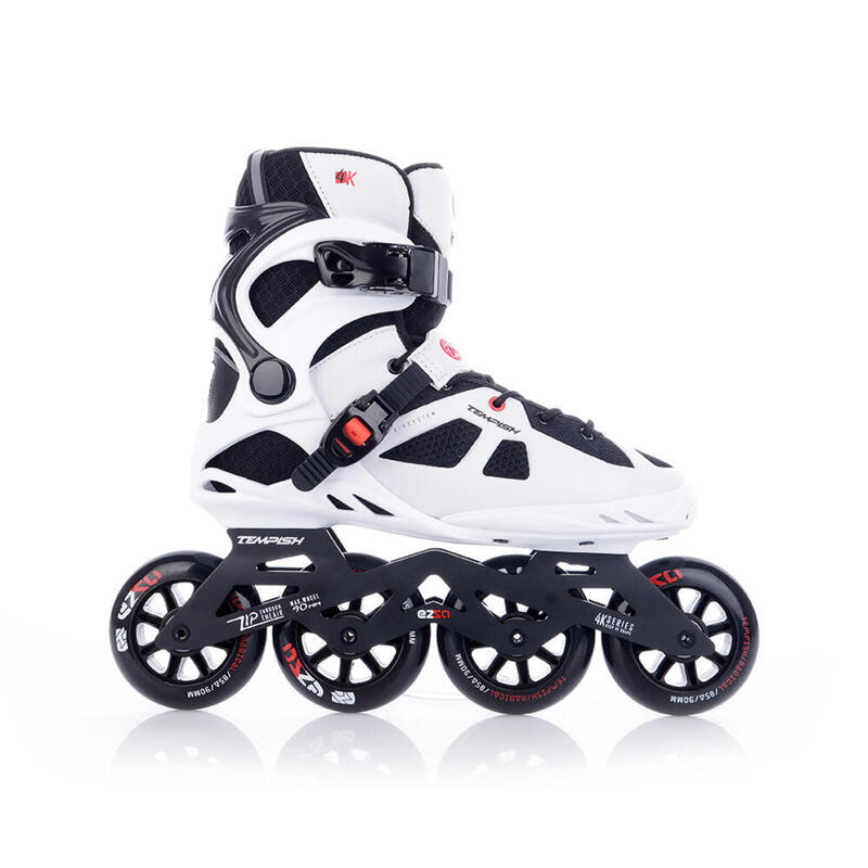 Inline skates Ezza 90 softboot 85A wit/zwart maat 39