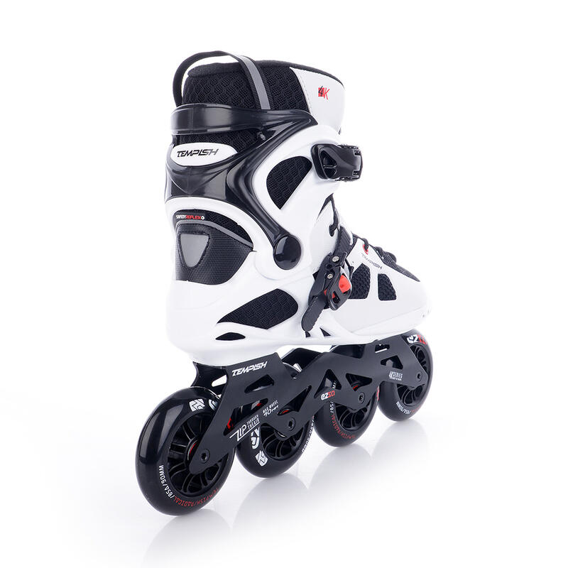 Inline skates Ezza 90 softboot 85A wit/zwart maat 39