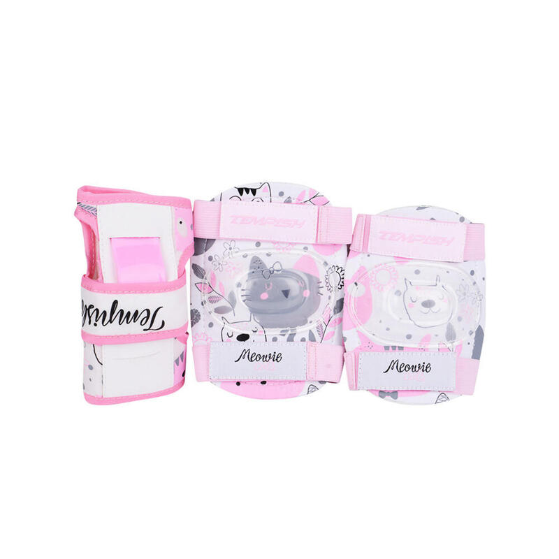 Tempish baby skate set kitty roze/wit