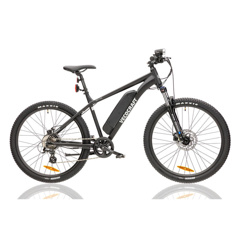 Elektro-Mountainbike, Helios, 27,5 Zoll, 8 Gang, schwarz