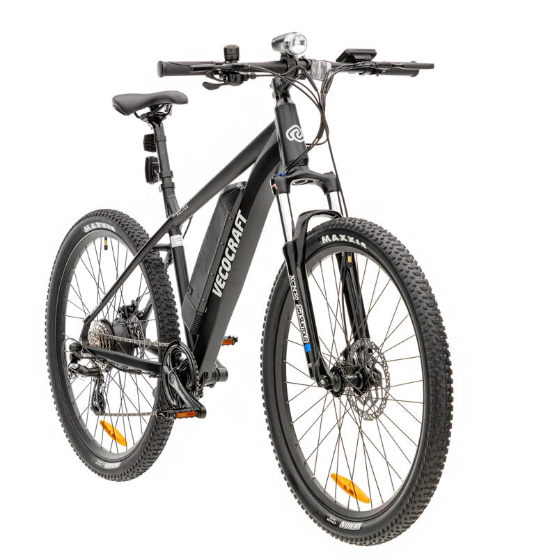 Elektrische mountainbike, Helios, 27.5 inch, 8 sp, zwart