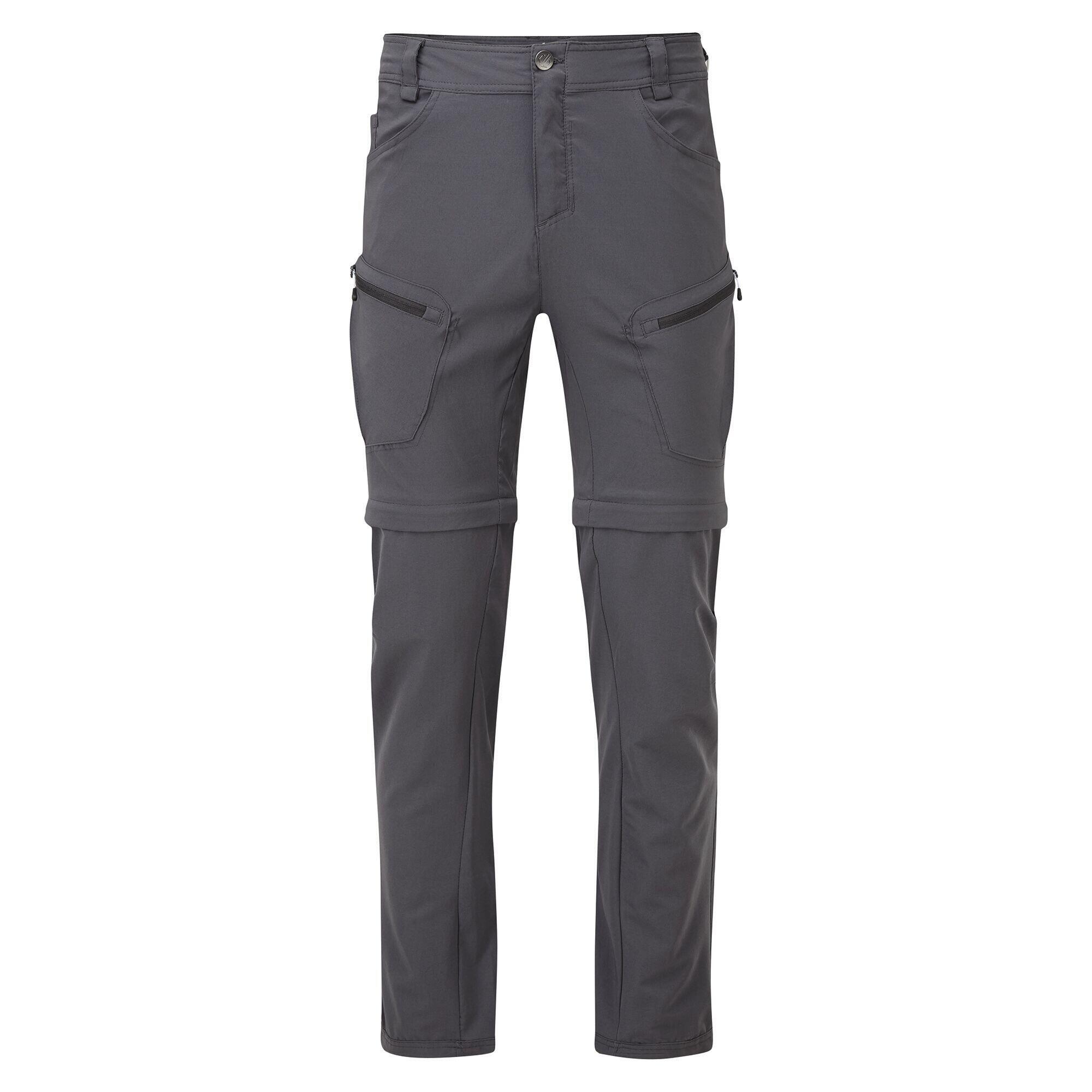 Mens Tuned In II Multi Pocket Zip Off Walking Trousers (Ebony Grey) 1/5