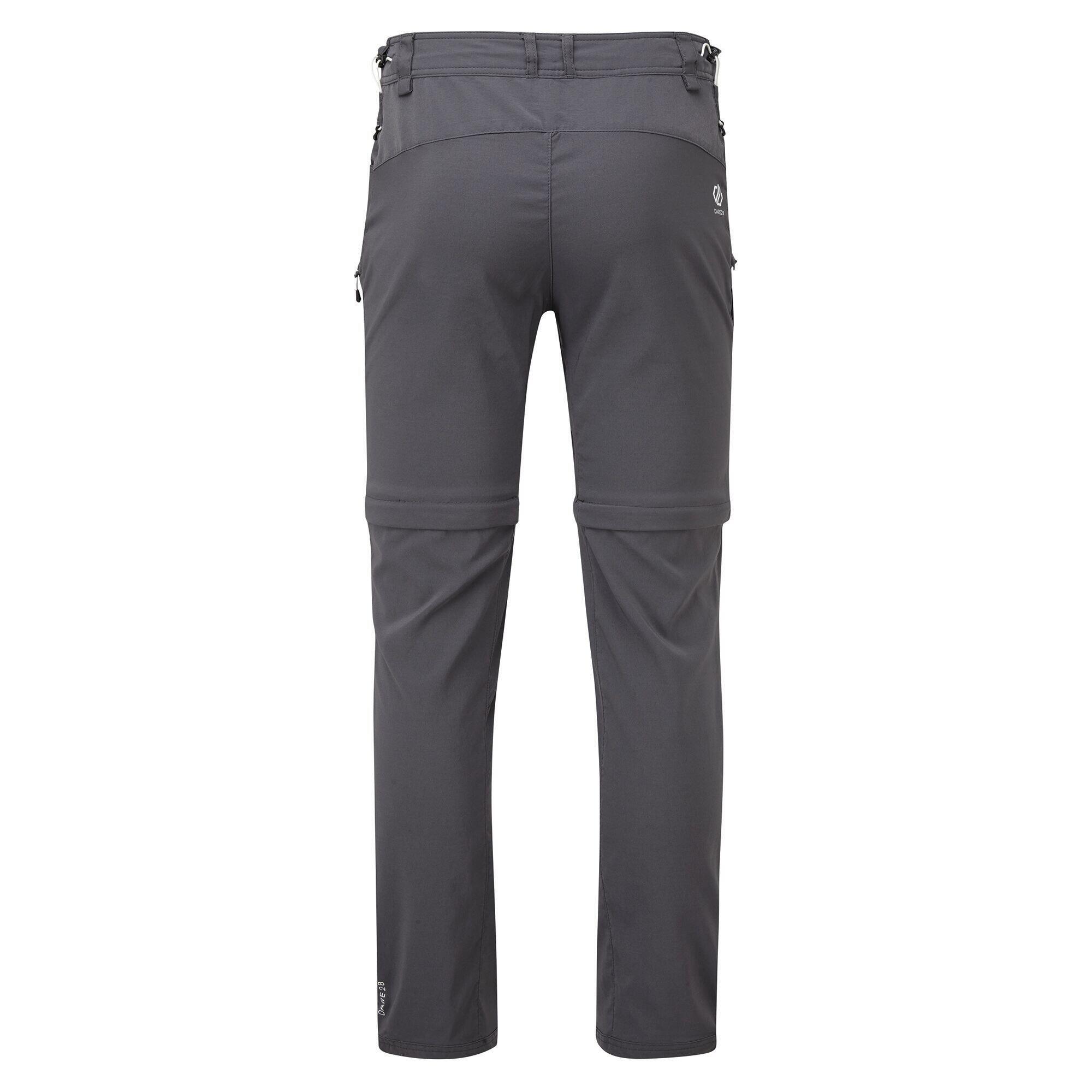 Mens Tuned In II Multi Pocket Zip Off Walking Trousers (Ebony Grey) 2/5