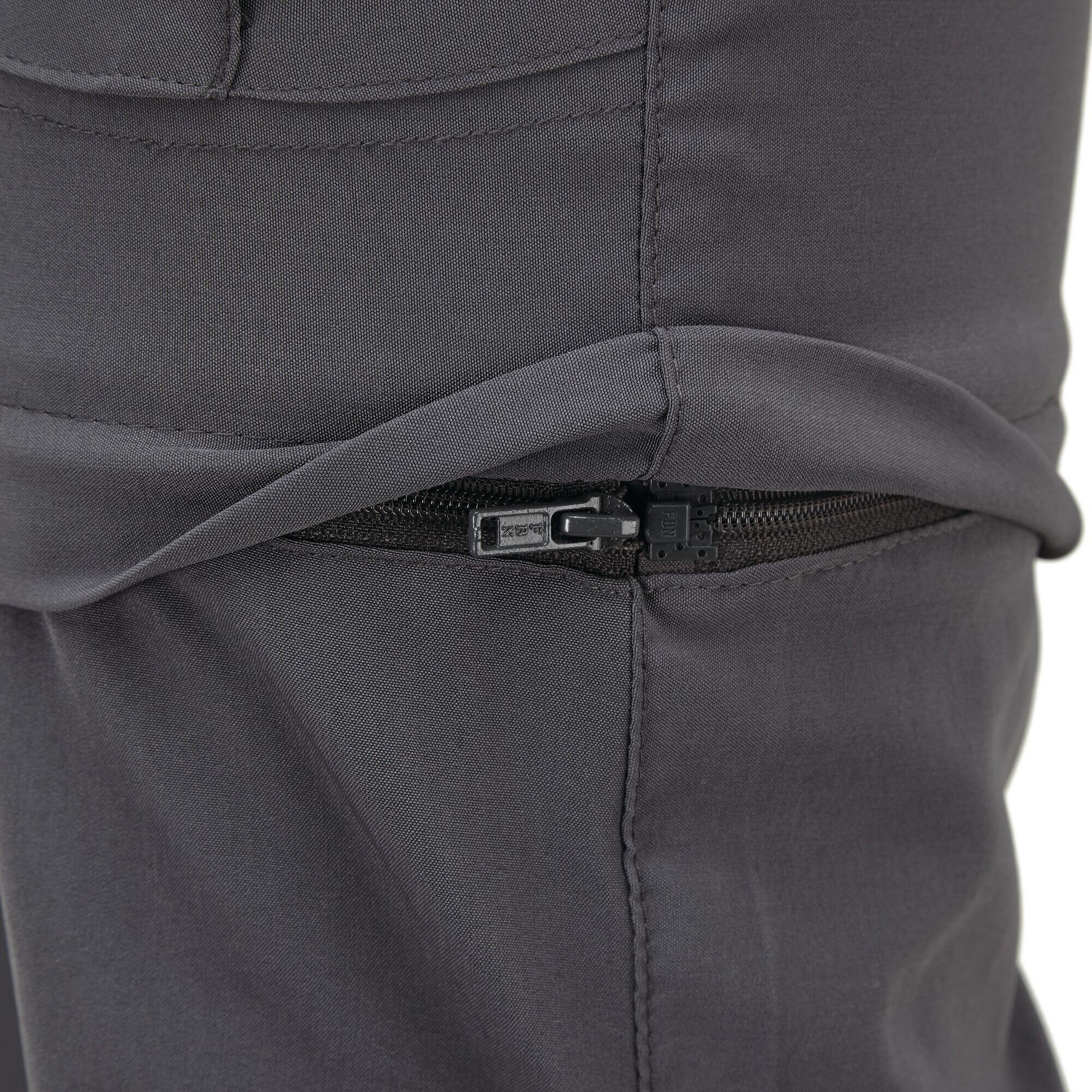 Mens Tuned In II Multi Pocket Zip Off Walking Trousers (Ebony Grey) 4/5