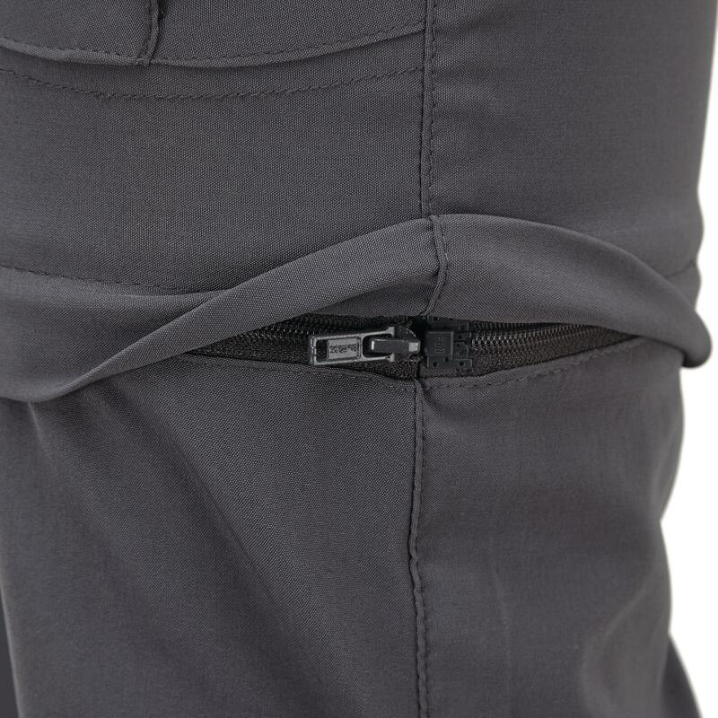Pantalón senderismo cintura alta ajustable múltiples bolsillos