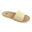 Sandalias De Mujer Brasileras Dedo Beige suela goma Antideslizante