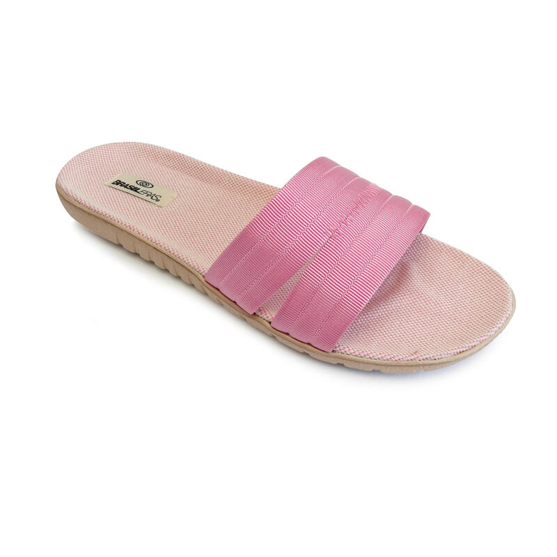 Sandali Brasileras da donna in rosa con suola in gomma