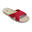 Sandali Brasileras da donna in rosso con suola in gomma