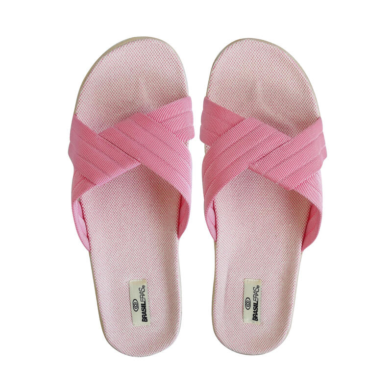 BRASILERAS Damen rosa Sandalen mit Gummisohle