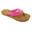 Brasileras dames teenslippers in fuchsia kleur met rubberen zool