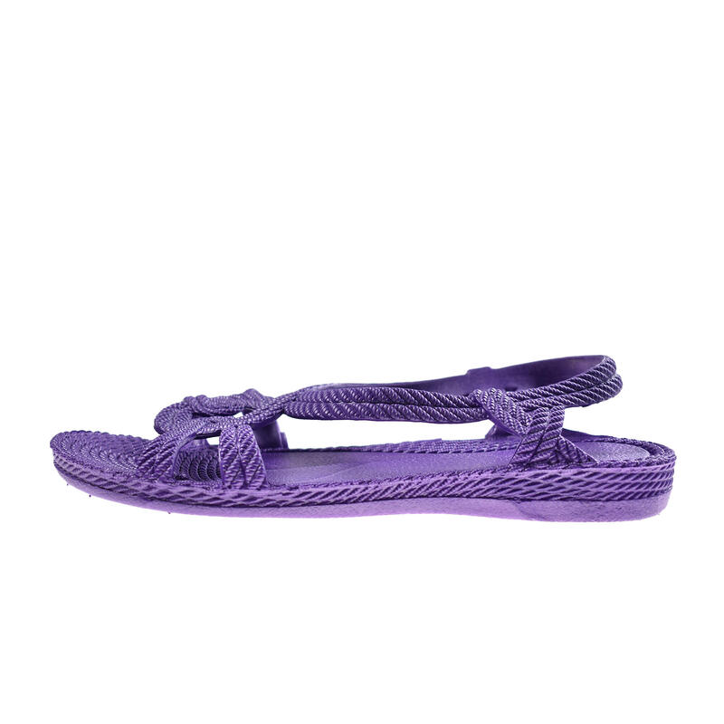 Tongs unisex Brasileras de couleur violet avec semelle en caoutchouc