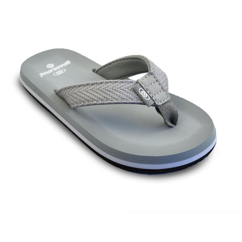 Unisex-Strand-Flip-Flops Brazileras grau Gummisohle