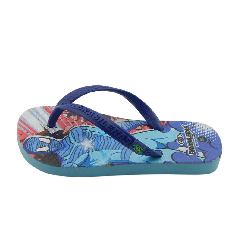 Jungen Strand Flip Flop BRASILERAS blau Farbe Gummisohle