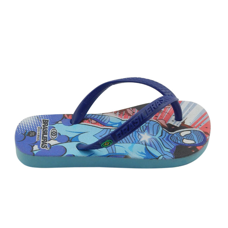 Jungen Strand Flip Flop BRASILERAS blau Farbe Gummisohle