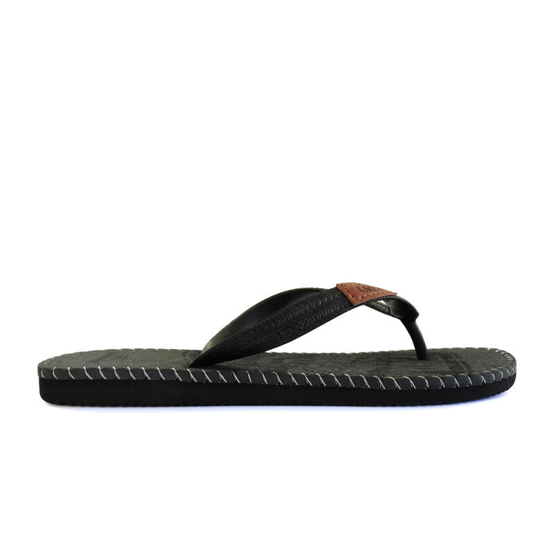 Chanclas Playa Hombre Brasileras Dedo Negro suela goma Antideslizante