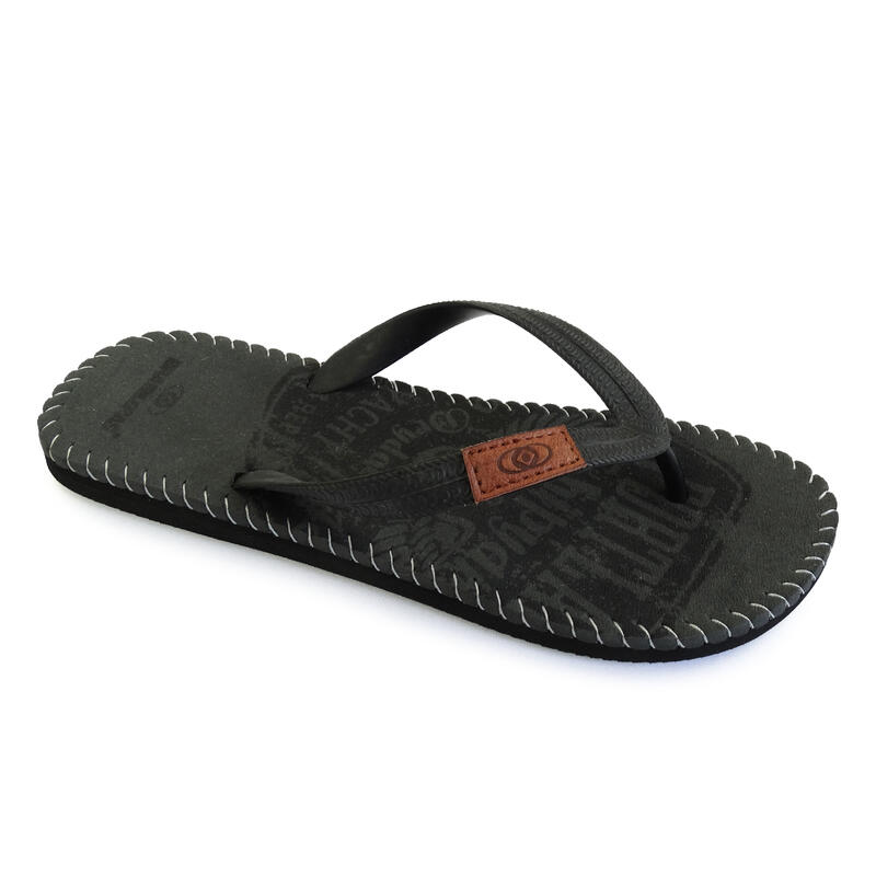 Chanclas Playa Hombre Brasileras Dedo Negro suela goma Antideslizante