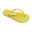 Tongs pour femmes Brasileras de couleur jaune avec semelle en caoutchouc
