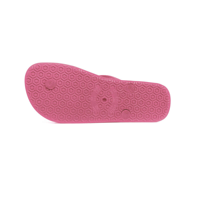 Tongs unisex Brasileras de couleur rose avec semelle en caoutchouc antidérapant
