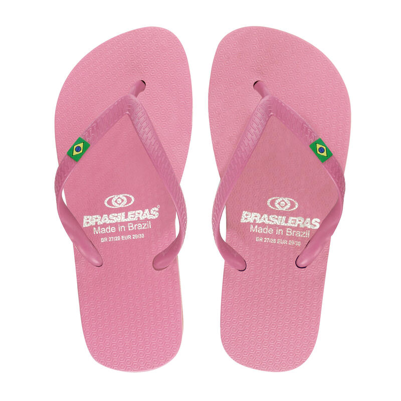 Infradito da spiaggia unisex brasiliano rosa con suola in gomma antiscivolo