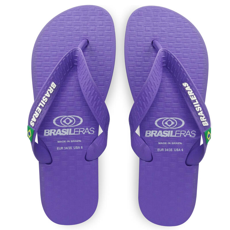 Unisex-Strand-Flip-Flops fliederfarben mit rutschfester Gummisohle