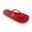 BRASILERAS Damen Flip-Flops für den Strand in rot mit Gummisohle