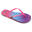 Strand-Flip-Flops für Frauen BRASILERAS in fuchsia Farbe mit Gummisohle