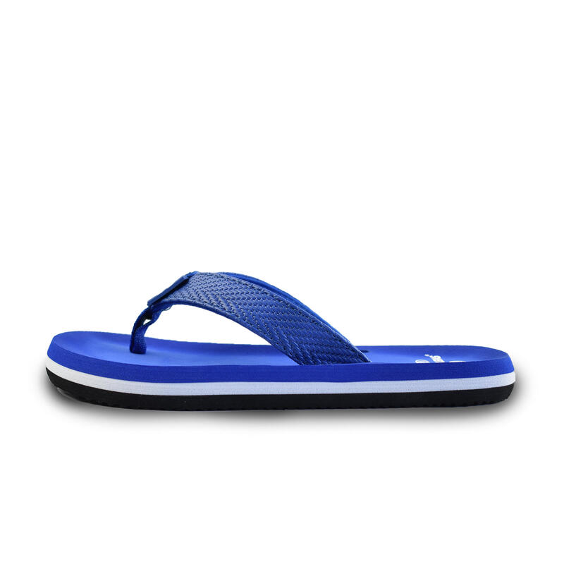 Chinelas de Praia unissex Brasileras de Cor Blue Com Sol