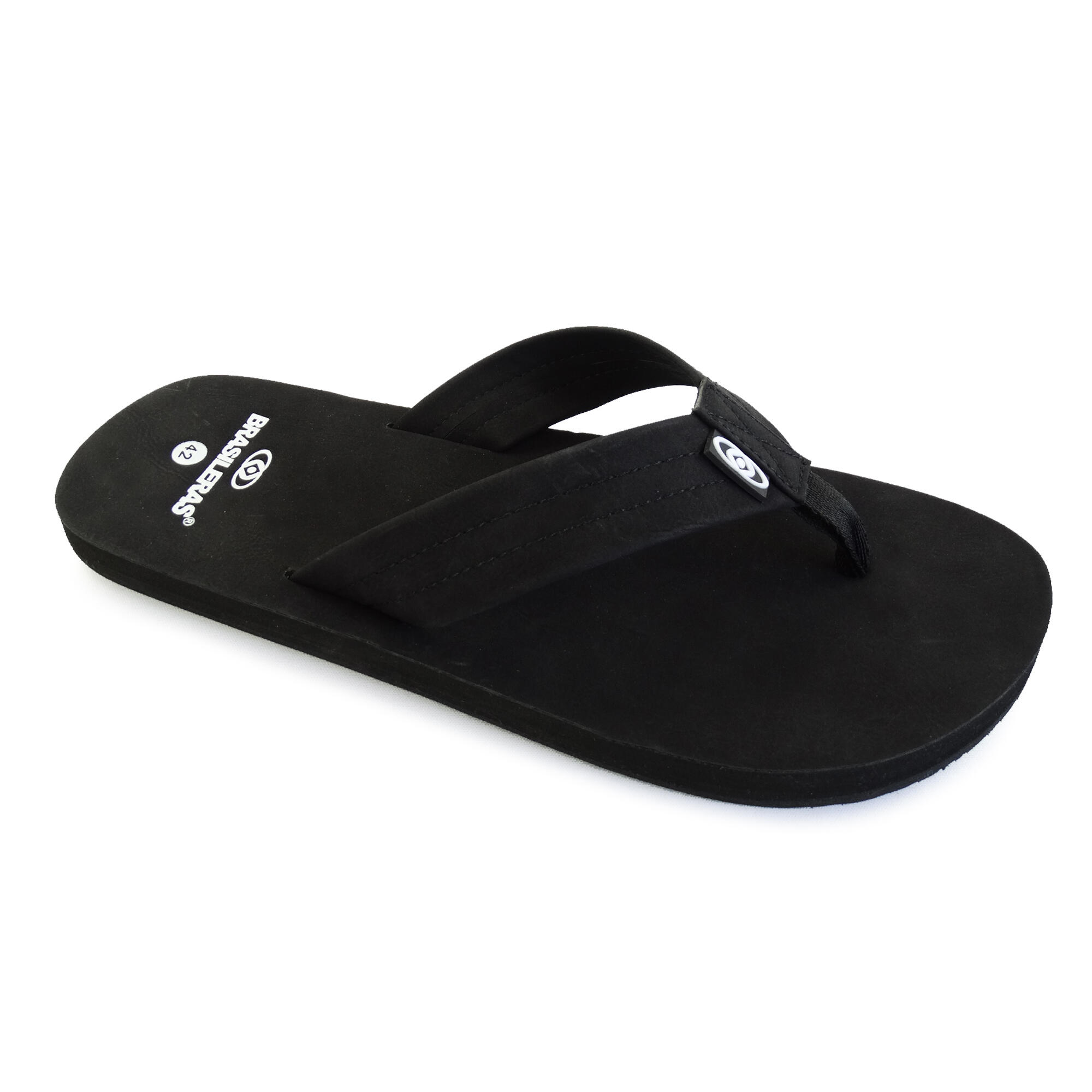 Chanclas Playa Hombre Brasileras Dedo Negro suela goma Antideslizante