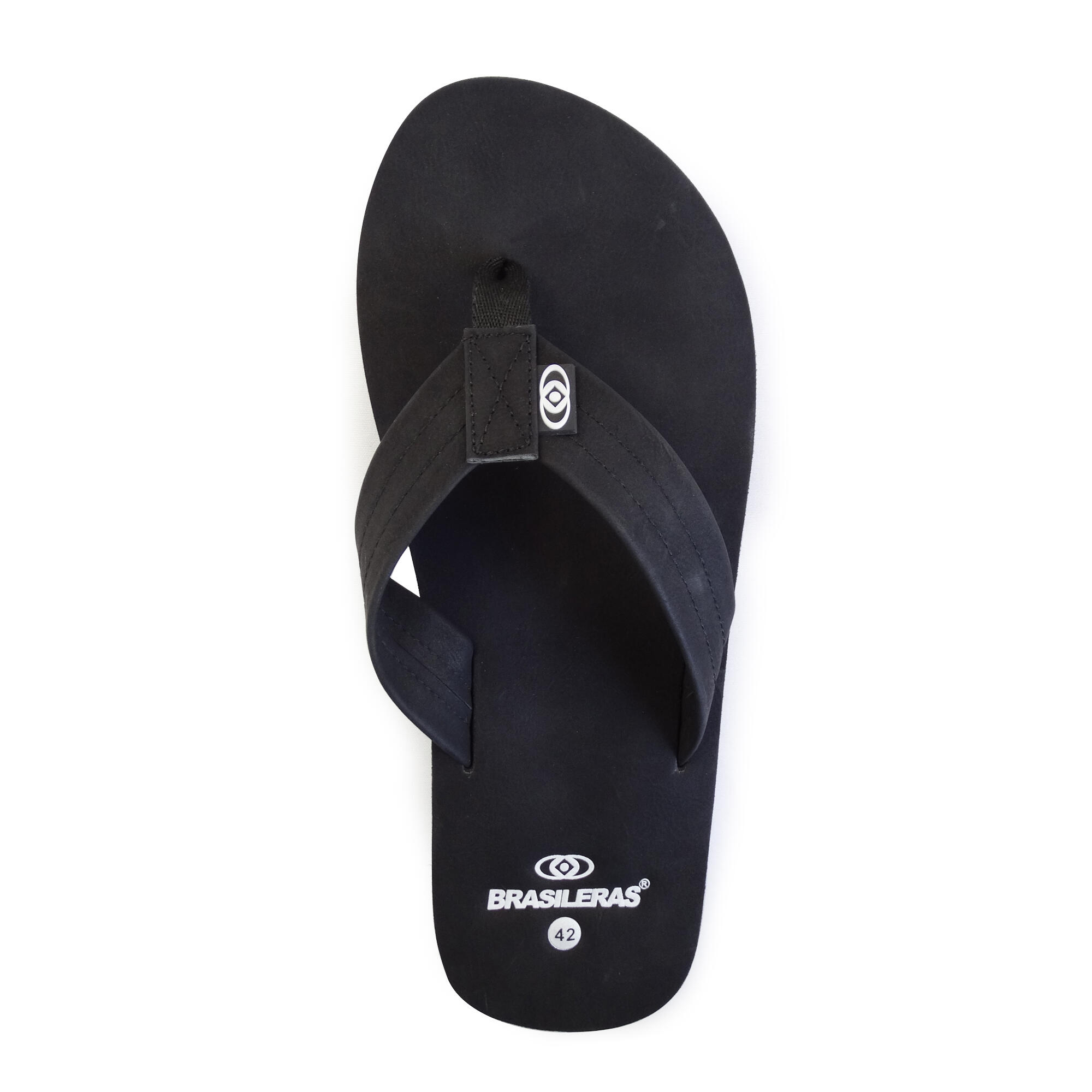 Chanclas Playa Hombre Brasileras Dedo Negro suela goma