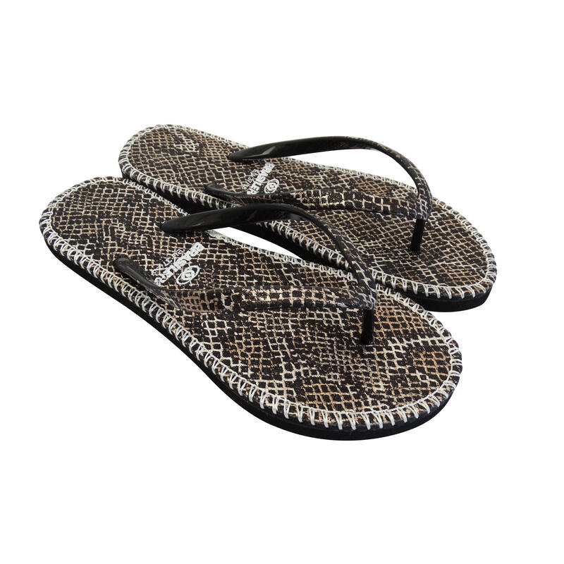 BRASILERAS Damen-Espadrilles in Schwarz mit Gummisohle