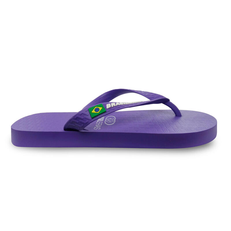 Unisex-Strand-Flip-Flops fliederfarben mit rutschfester Gummisohle