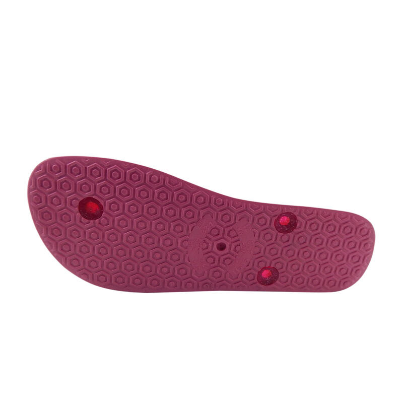 Kinder Strand Flip Flops BRASILERAS in fuchsia Farbe Gummisohle