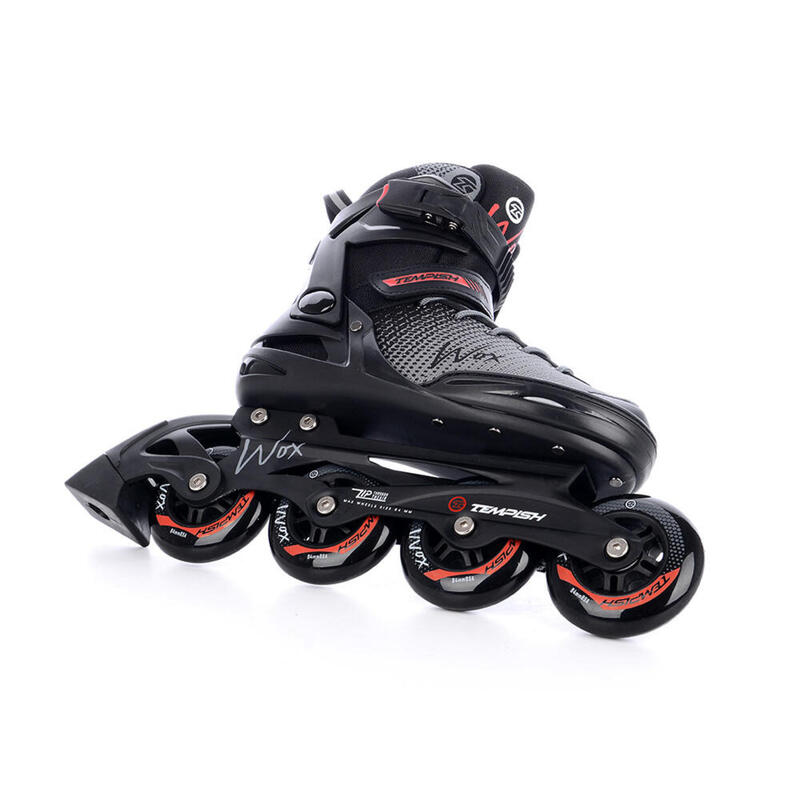 Fitness Skate Zwart/Rood Volwassenen Tempish Wox