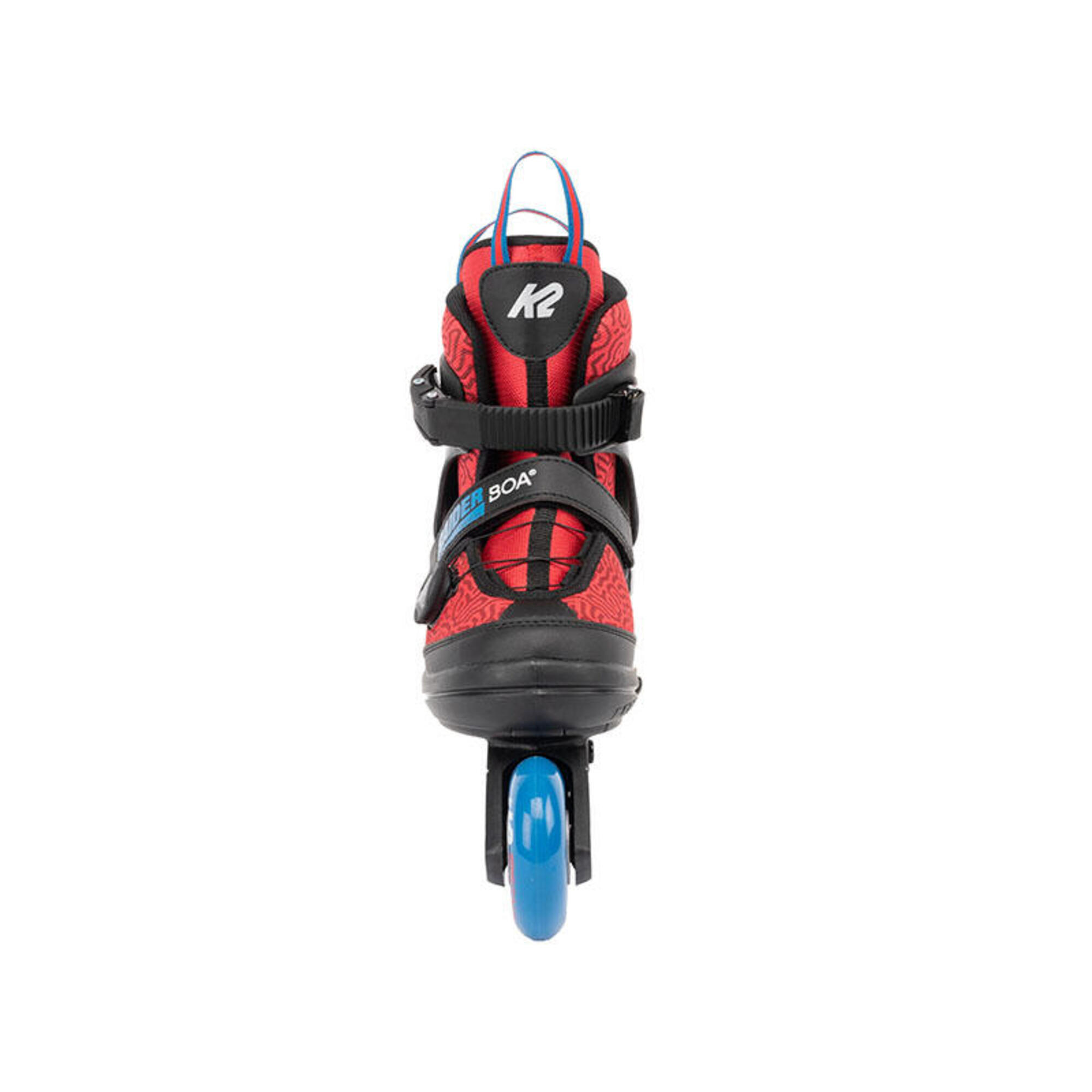 Gyerek állítható gyorsfűzős görkorcsolya - K2 Raider Boa black/red