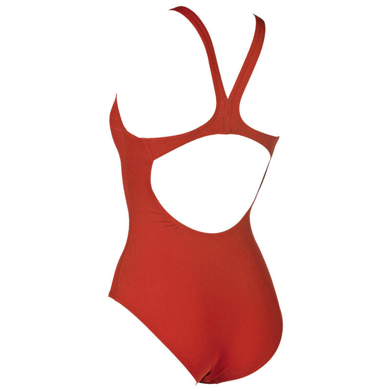 Combinaison de natation Solid Swim Pro pour femmes - Rouge / Blanc