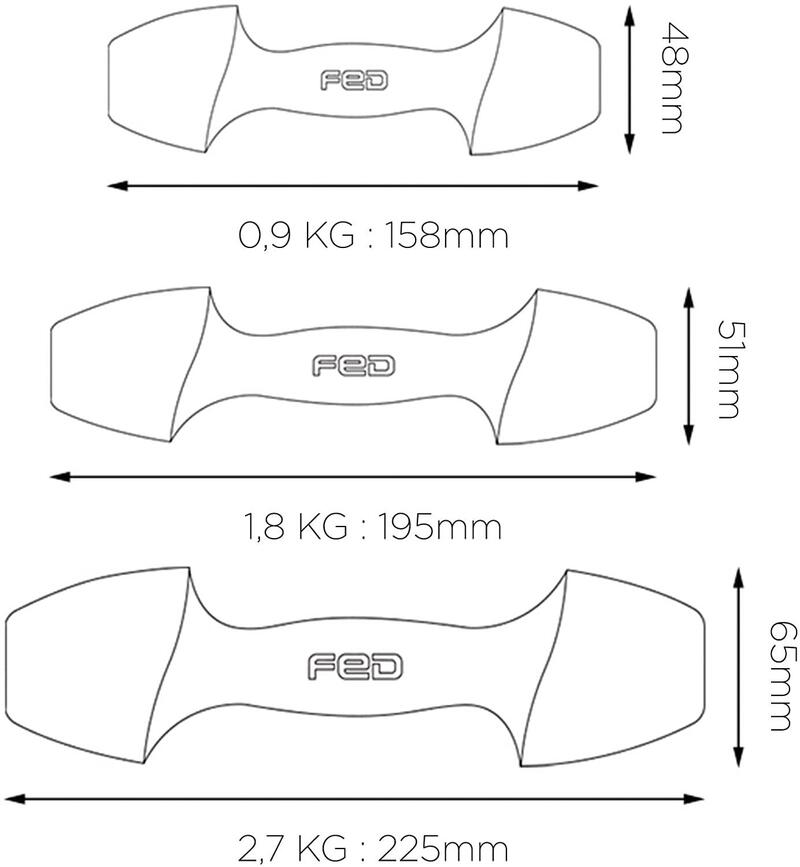 Haltères design premium,multifonctions Xiaomi Fed 0,9 kg