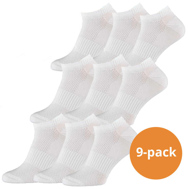 Xtreme Sportsocken Invisible Fitness 9er-Pack wit