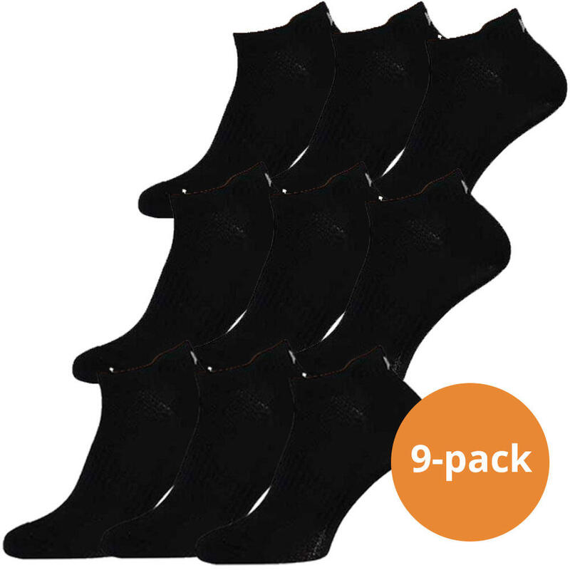 Xtreme Calcetines Deportivos para Fitness 9-pack Negro